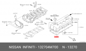 Прокладка клапанной крышки 13270-4M700 NISSAN