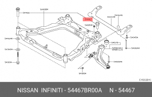 Сайлентблок 54467-BR00A NISSAN