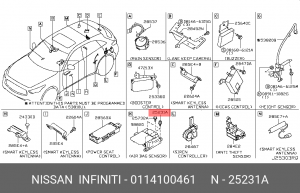 Винт 01141-00461 NISSAN