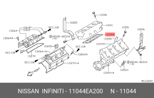 Прокладка головки блока цилиндров 11044-EA200 NISSAN