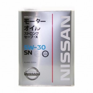 NISSAN STRONG SAVE X 5W30 SN Масло моторное (железо/Япония) (4L) KLAN505304 NISSAN