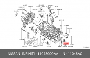 Заглушка р.в. (K4M,F4R)7700106271 1104800QAA NISSAN