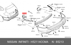 Кронштейн кузовной ( H52114CCMA NISSAN