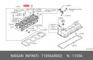 Болт крепления головки блока 11056-AR002 NISSAN
