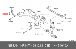 Болт BOLT 01121-S104E NISSAN